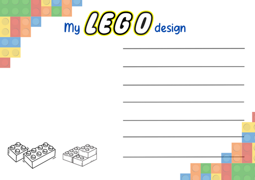 LEGO construction planning sheet