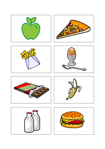 Food snap cards