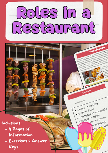Restaurant Roles: Chef, Waiter, Manager, Staff Duties