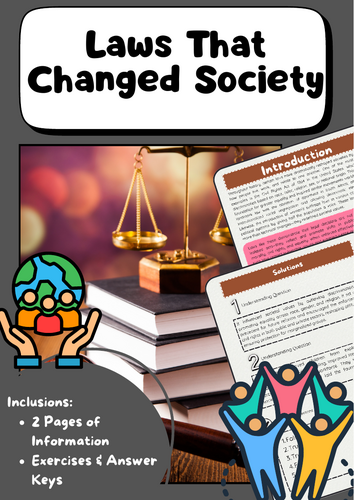 Laws That Changed Society: Civil Rights, Equality, Justice