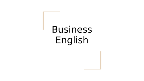 Business English