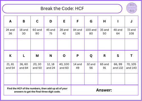Break the Code - HCF