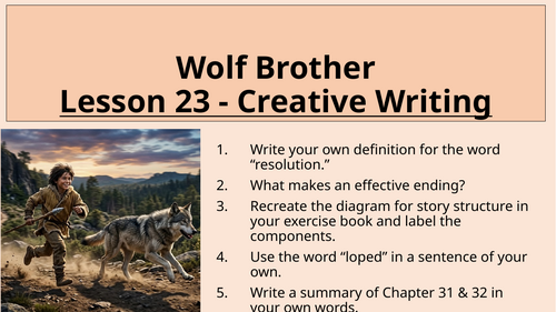 Creative Writing - Wolf Description - Assessment Prep and Assessment