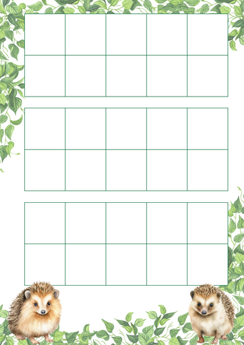 Hedgehog themed self registration