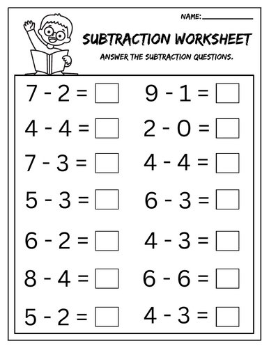 Subtraction Workout: Mixed Facts to 10 With Zero, Repeats, and Stretch Questions for Reasoning and F