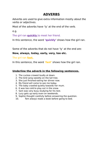 ADVERBS