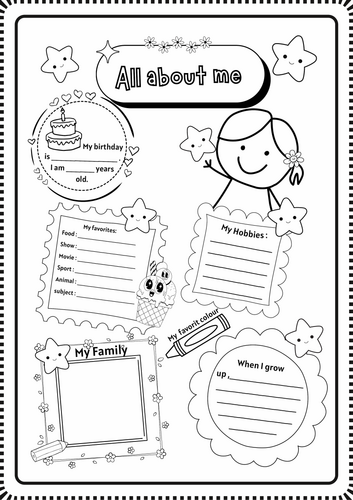 Free First Day of Back to School Activity - All About Me - Getting to ...