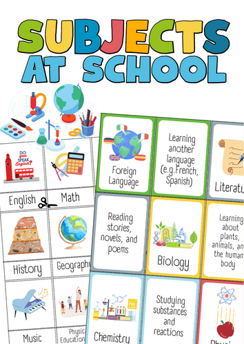 Explore School Subjects – Educational Flashcards for Kids
