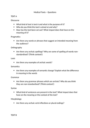 Language Change - Medical Extracts