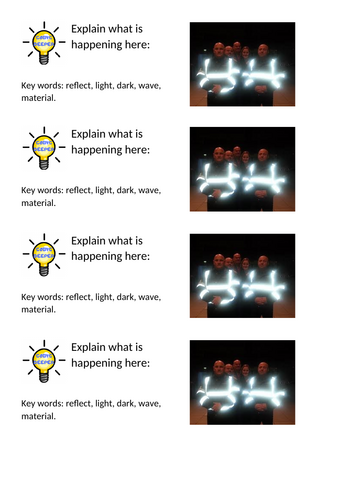 Seeing light - year 6