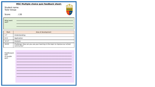 Moral Social Cultural Year 8 Assessments  (UAE)