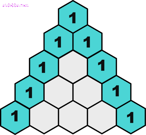 Pascal's triangle animation.