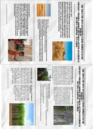 Most Dangerous School Journeys – Differentiated Comprehension & Extension Tasks (KS2/KS3)