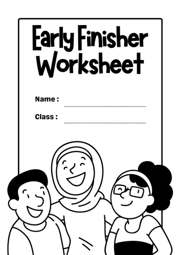 Early Finisher Worksheet Pack – Fun & Engaging Activities for Fast Finishers (Printable PDF)