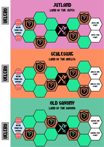 Chronicles of Invasion: Anglo-Saxon Migration Board Game (KS2 History)