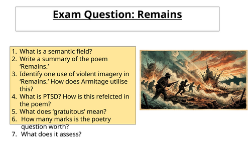 Power and Conflict - Comparison of Remains and War Photographer