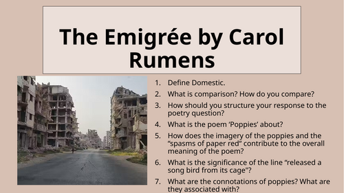 Power and Conflict - The Emigree