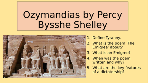 AQA Literature - Power and Conflict - Ozymandias