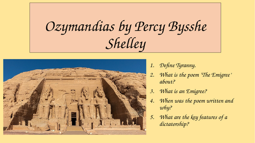 Power and Conflict - Ozymandias