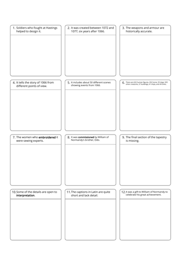 The Bayeux Tapestry - Reliability Worksheet