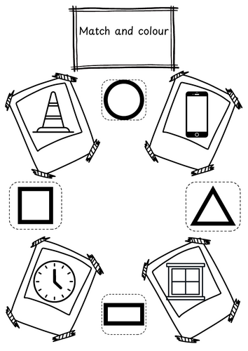 Match and colour shapes