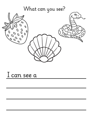 What can you see? worksheet