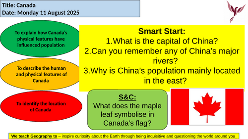 Yr 7 lessons from a full unit, lessons 10+11 Canada and Madagascar lessons