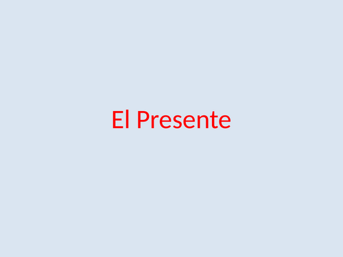 El Presente