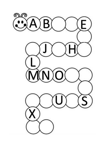 Uppercase/Capital letter filling