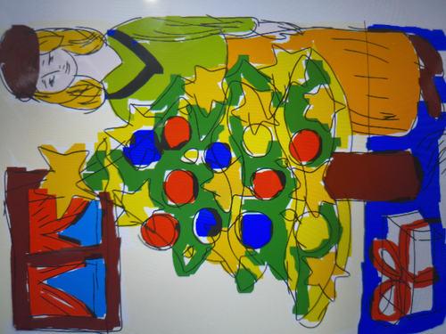 A painting about Christmas' Time