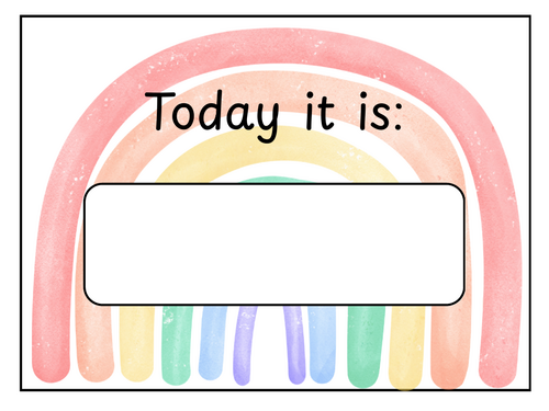 Days of the Week and Weather Chart