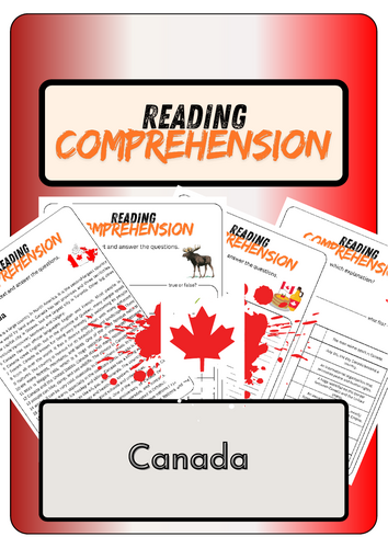 Reading Comprehension - Canada + Conversation Strips (with solution)