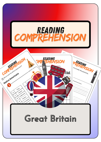 Reading Comprehension - Great Britain + Conversation Strips (with solution)