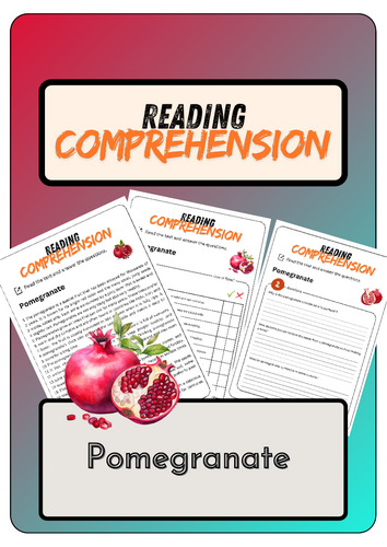 Reading Comprehension - Pomegranate + Solutions