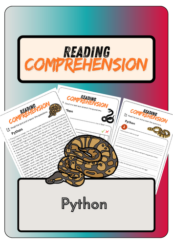 Reading Comprehension - Python + Solutions