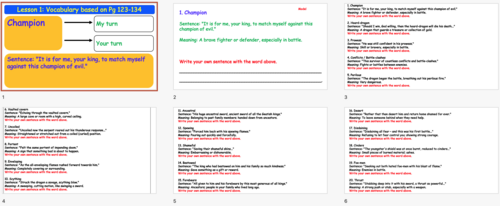 Beowulf-diary entry based on Michael Morpurgo