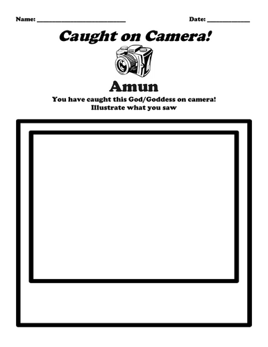 Egyptian Gods "Caught on Camera" Worksheet Packet (14 Assignments)