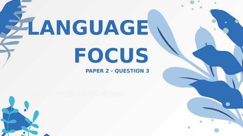 GCSE English Language Paper 2 Lesson – Inference and Language