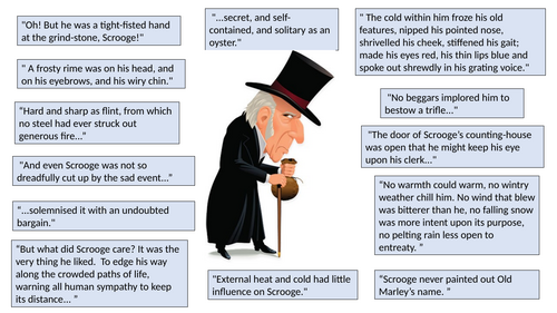 A Christmas Carol - Characters and Quotes