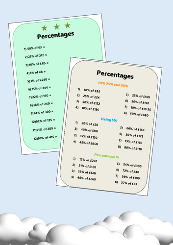 Finding percentages of amounts - Percentages - Differentiated