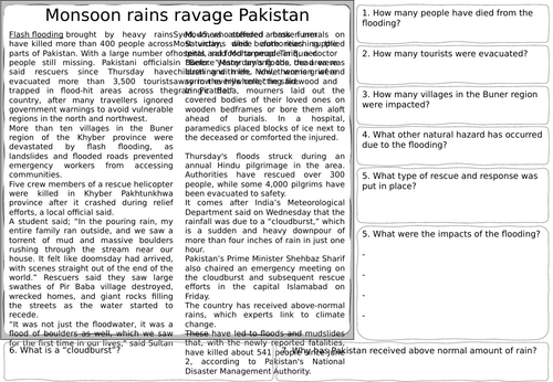 Pakistan Flooding Aug 2025 Lesson