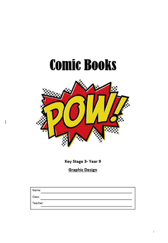 KS3- Year 9 Comic Book Student Booklet.