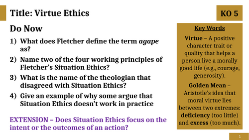 Virtue Ethics