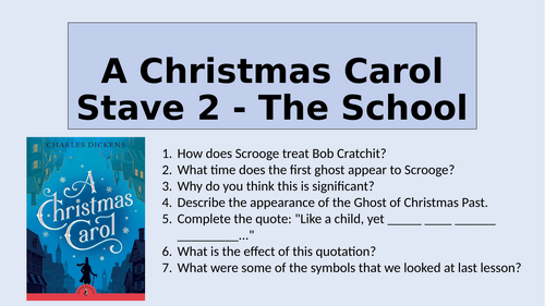 A Christmas Carol - Stave 2: The School