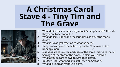 A Christmas Carol - Stave 4: Tiny Tim and the Grave