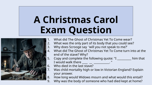 A Christmas Carol - Exam Question