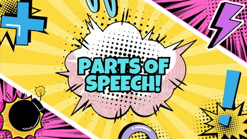 Parts of Speech – Classroom Poster / Reference Mat