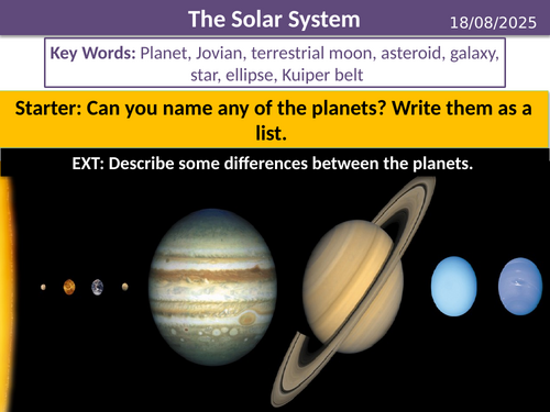 KS3 Year 7 Physics - Space - The Solar System