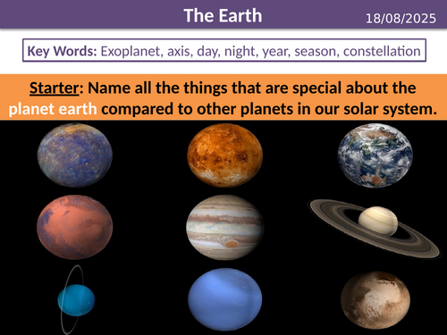KS3 Year 7 Physics - Space - Earth