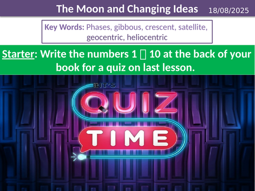 KS3 Year 7 Physics - Space - The Moon